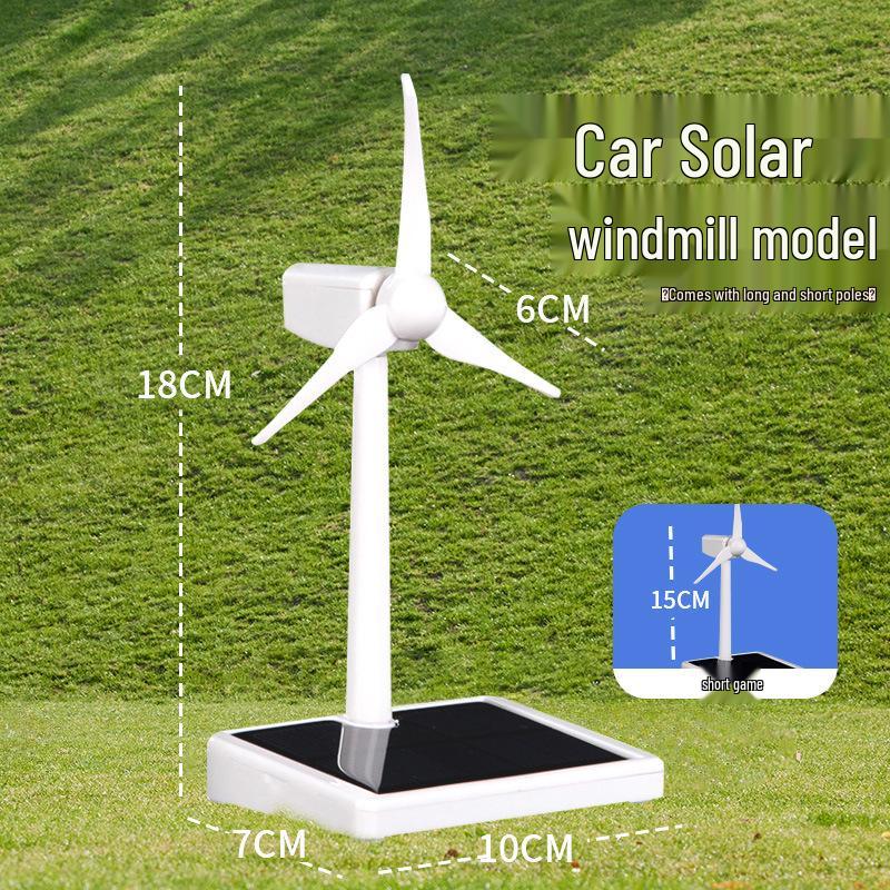 Large Solar-Powered Windmill Model: Science Experiment Toy for Kids