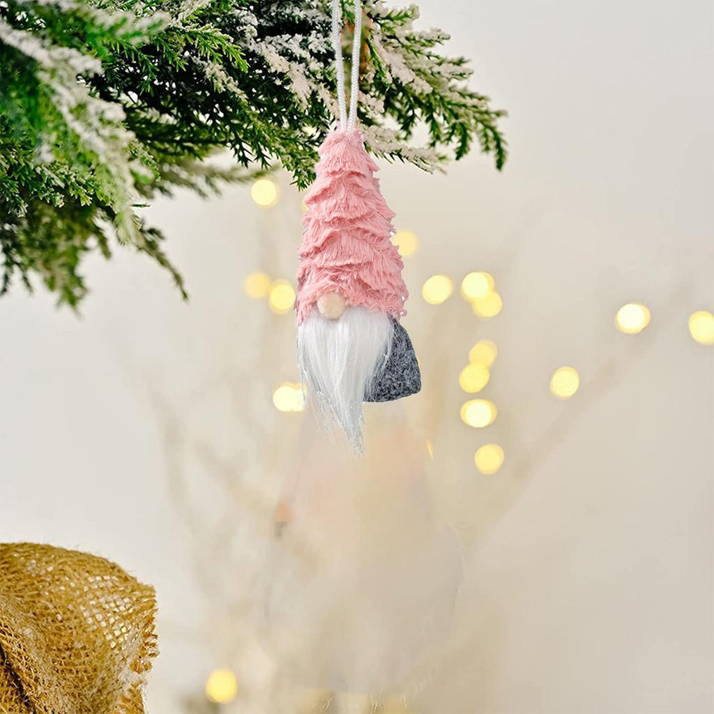 Santa Claus Forest Long Legged Doll Pendant Faceless Doll Christmas Tree Ornament