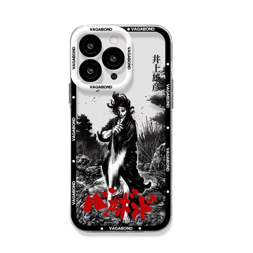 Vagabond Manga Phone Case For iPhone 16 15 14 13 12 11 Pro Max XS X XR 7 8 Soft Silicone Transparent Cover