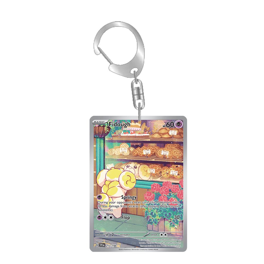 Anime Cartoons Acrylic Key Buckle for Mew Raichu Starly Braixen Skitty Eevee Evolutions Team Rocket Self-Made Card Key Ring Gift