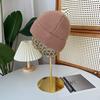 Light Board Knitted Wool Hat Women's Autumn and Winter Big Head Circumference Thickened Warm Cover Cold Hat Versatile Ear Protection Bag Head Hat Men