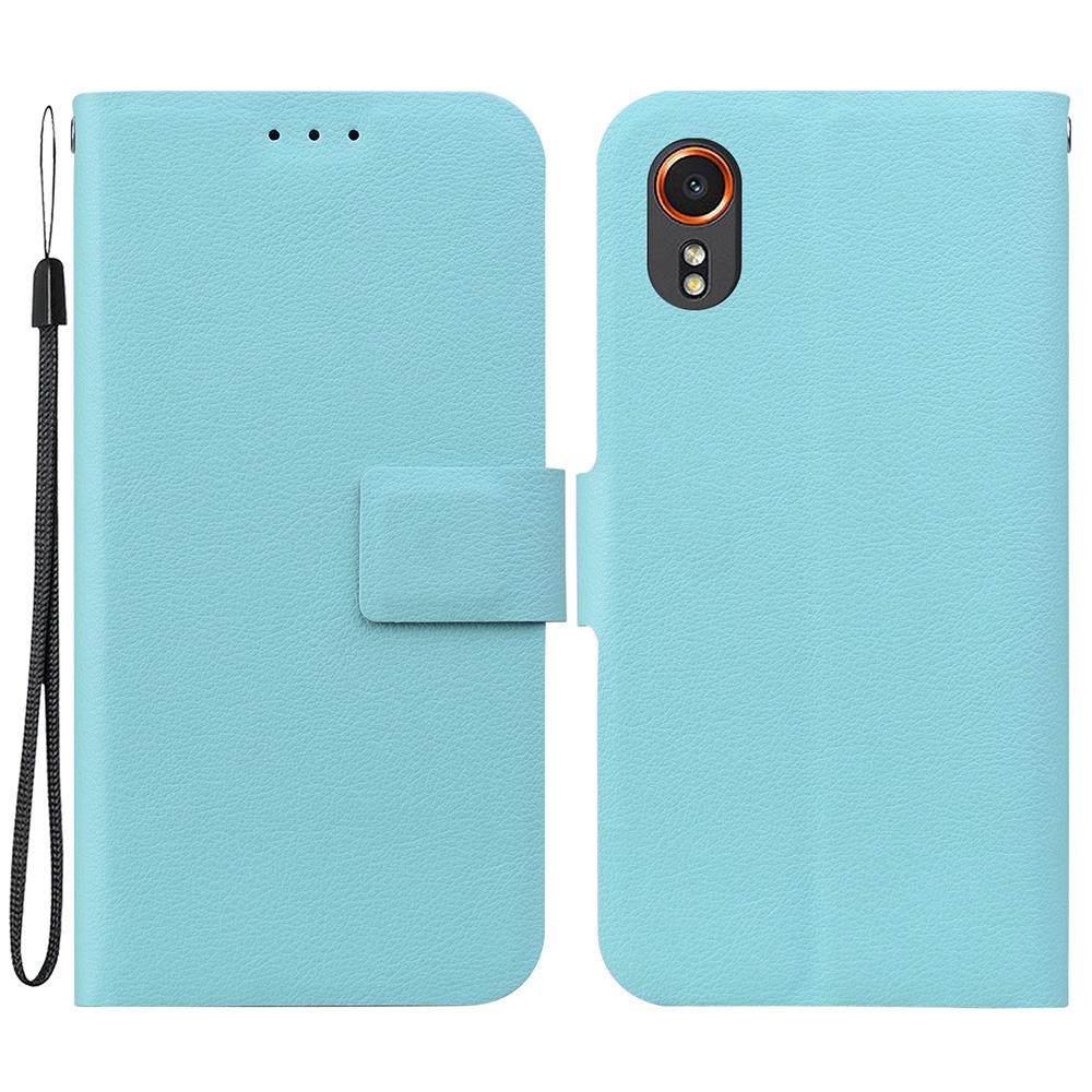 For Samsung Galaxy Xcover7 Case Ultra-Thin PU Leather+TPU Phone Cover with Card Slot