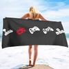 Gamepad Teens Boys Beach Towel,Modern Abstract Sandless Gamer Gaming Microfiber  Towel, Extra Large Adult  Towel