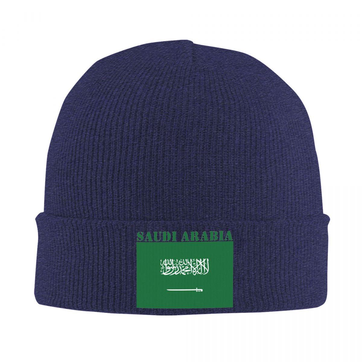 

Saudi Arabia Flag Warm Knitted Cap Fashion Bonnet Hat Autumn Winter Outdoor Beanies Hats for Unisex Adult One Size