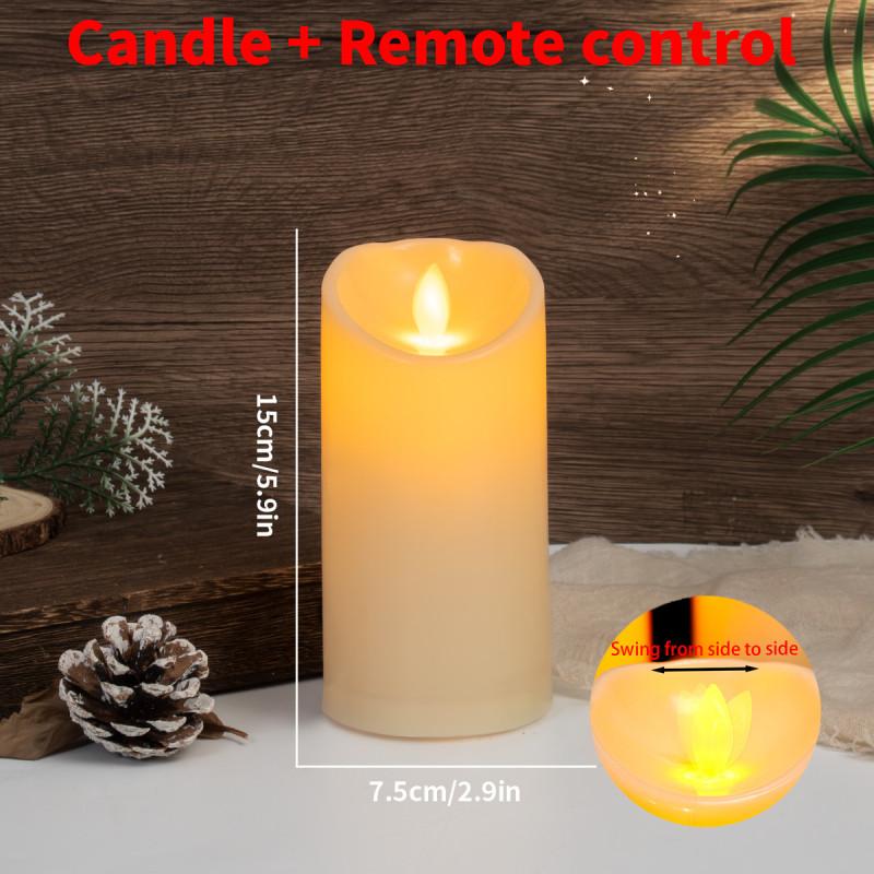 Led Electronic Candle Light With Swaying Flame For Romantic Wedding And Party Decor