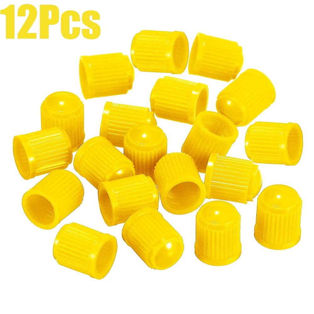Tyre Valve Dust Caps Valve Stem Covers Plastic Tire Caps With O Rubber Ring For Car, Motorbike, Trucks, Bicycle Airtight Seal