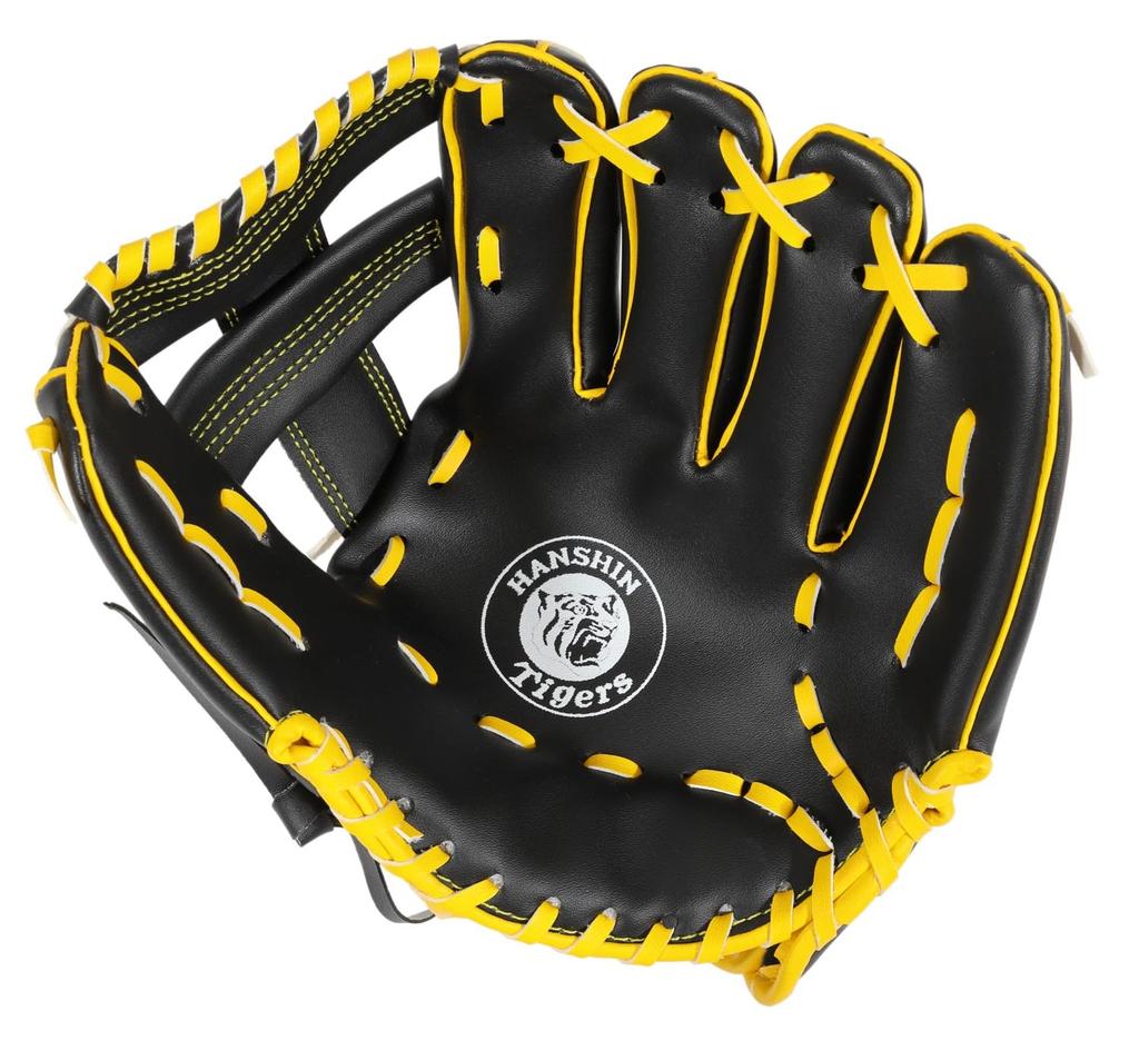 Hanshin Tigers x GP Baseball Catch Glove Set Soft Throw Parent-Child (Includes Ball) Right-Handed