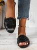 2025 Summer Women's Square Toe Cross Strap Sandals and Slippers