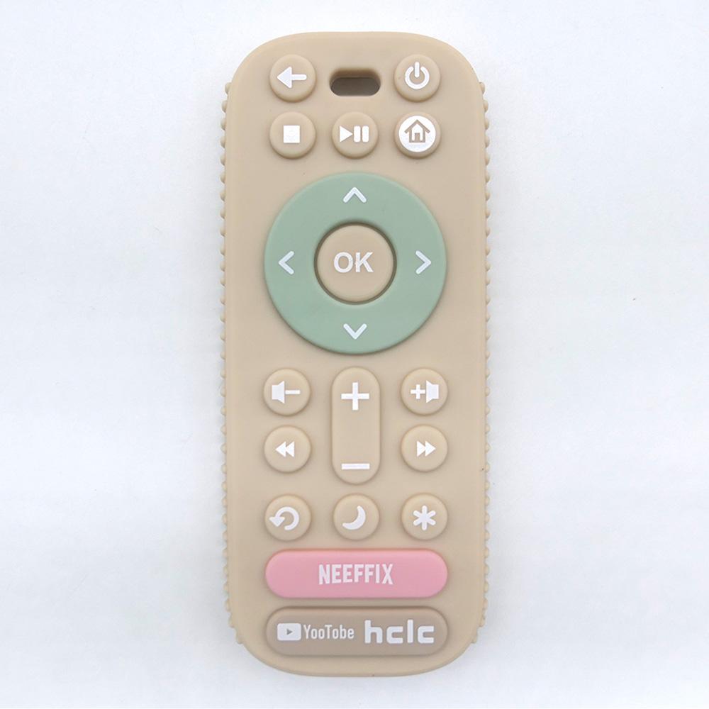 Non-Toxic Simulated Remote Control Teether Baby Pacifier Anti-Thumb-Sucking Soothing Toy For Chewing And Stress Relief