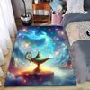 Magic Lamp Carpet with Glowing Fantasy Spirit and Starry Sky Design Suitable for Use As an Anti-slip for Living Room Bedroom Sofas
