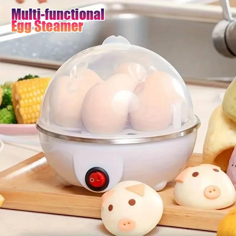 Electric Egg Boiler Multifunctional Breakfast Cooking Machine Mini Egg Steamer Poacher Kitchen Accessory