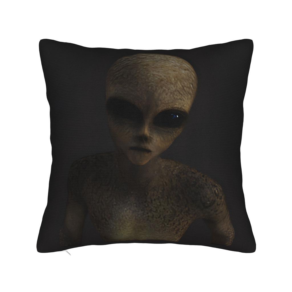 Ufo We Come In Space Alien Pillow Cover Funny Pillow Case For Living Room Bed Chair Soft Pillowcases Gift