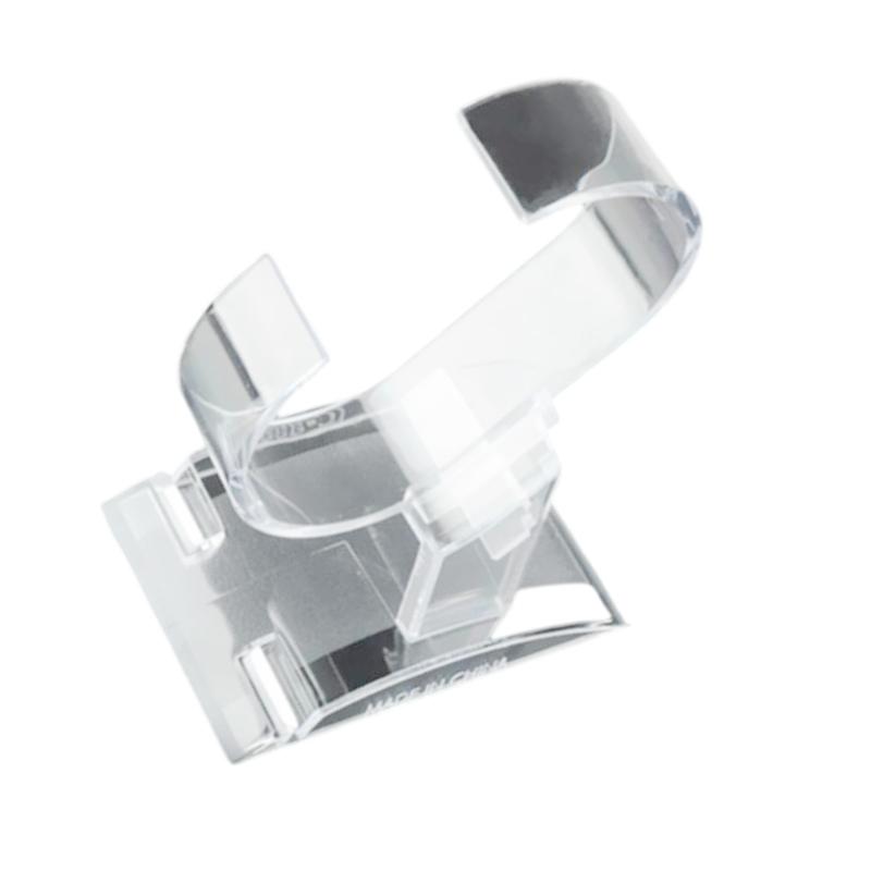 Módní průhledný pevný plastový držák na hodinky ve tvaru C Módní doplněk pro vystavení hodinek a náramků