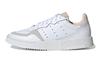 adidas Tênis de Skate Originals Super Court Couro Cano Baixo Infantil Branco Marrom Adolescentes EE8795