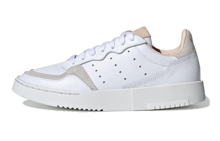 

Adidas Originals Super Court Leather Low top Kids Skateboarding Shoes White Brown Teenagers EE8795 36.5