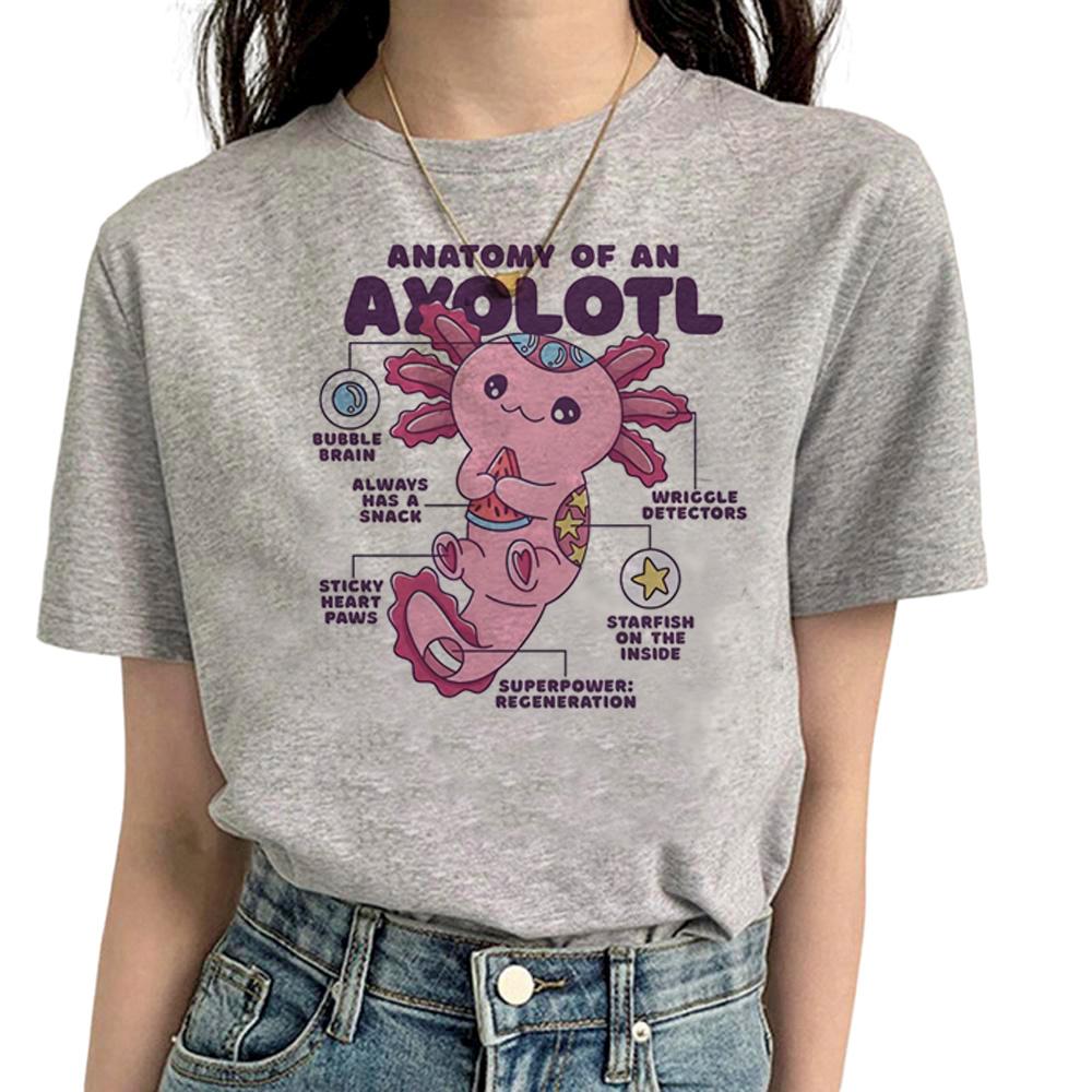 Axolotl tshirt Women funny tshirts feUnisex Unisexga comic anime clothes