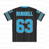 Racing Driver George 63 RUSSELL Jersey 63 Pattern Design T-shirt Unisex Street Wear Summer V-neck 3D Printed T-shirt For Women