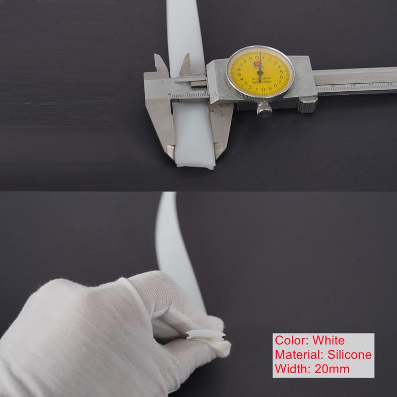 Led Aluminum Profile Silicone Flexible Pc Lampshade Milky White Cover for Cabinet Hard Bar Light Wall Decor Diy Linear Lamps