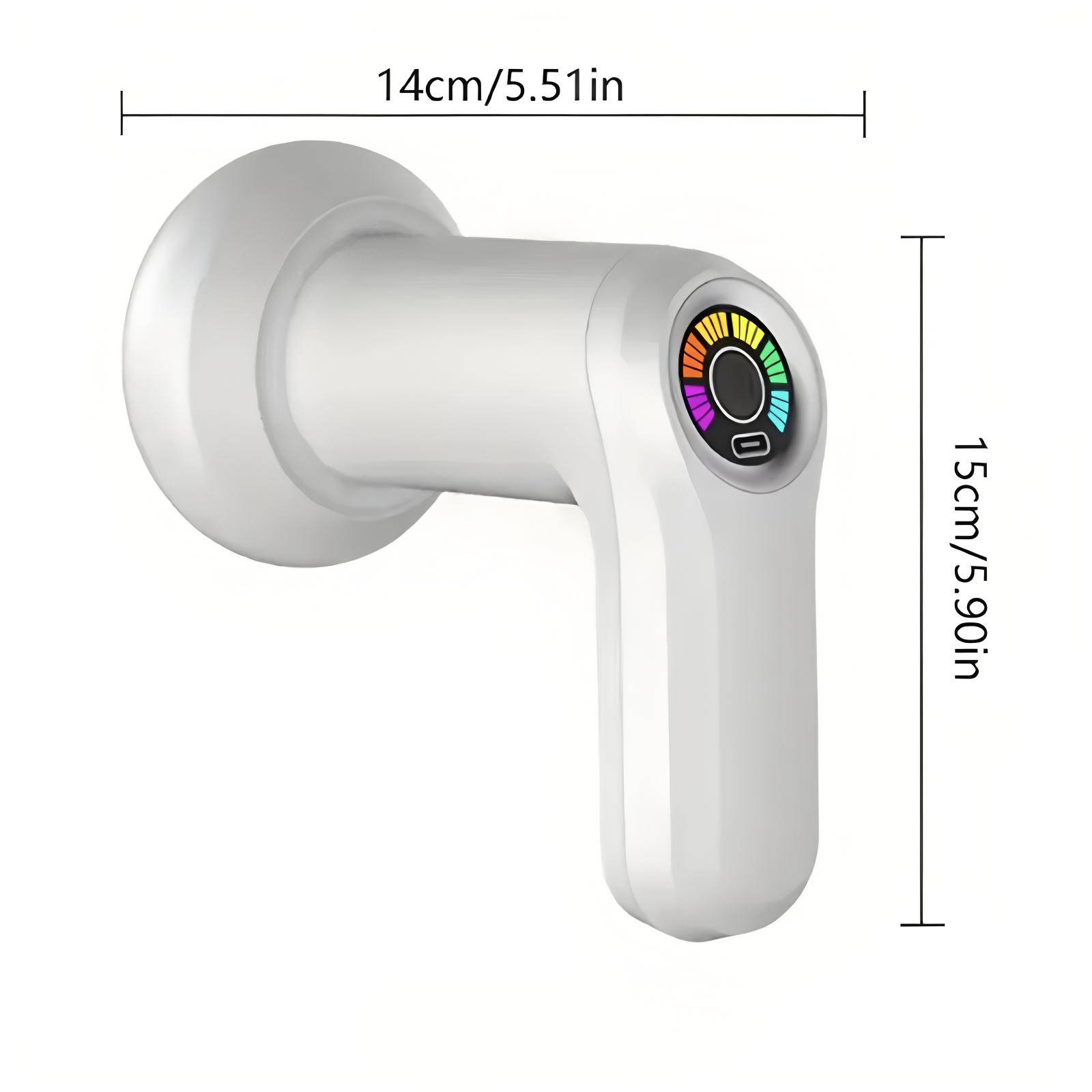 Upgraded Full Body Antiaging-Cellulite MassagingTool 5 Heads Transportable - Fat Burning Fascia Gun for Neck/Waist/Shoulder белый