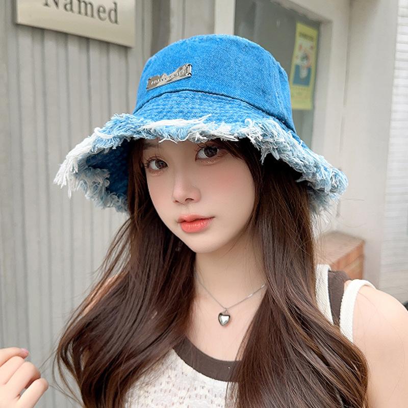 Versatile Hat Style Retro Deep Brim Womens Sunshade Fishermans Hatscaps