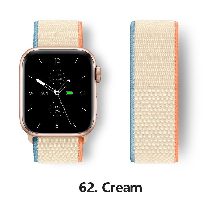 Pasek Nylonowy z Pętelką Do Pasków Apple Watch 44mm 40mm 49mm 41mm 45mm 46mm paski Bransoleta iWatch Seria 7 6 5 se 8 9 ultra 2 3 10 11