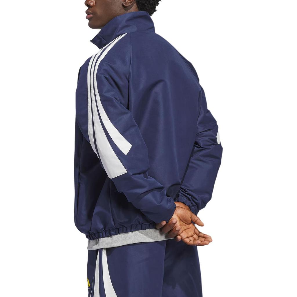 Adidas Basketball Woven Track Top Loose Fit Zip Long Sleeve Jacket Unisex Tops KB7531