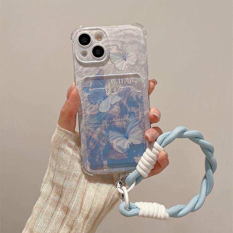 Case for Xiaomi Redmi Note 13 14 Pro Plus 12 11 10 Pro 12S 11S 9S 13C 12C 10C 9C 9A A2 A1 Cover TPU Butterfly Photo Card Holder