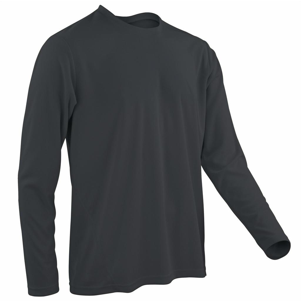 Spiro Mens Sports Quick-Dry Long Sleeve Performance T-Shirt