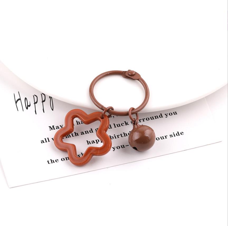 Korean Style Sweet Acrylic Star Keychain Pendant with DIY Perler Beads