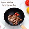 Non-stick Mini Wok: Small Induction Iron Pan for Baby Food and Stir-fry