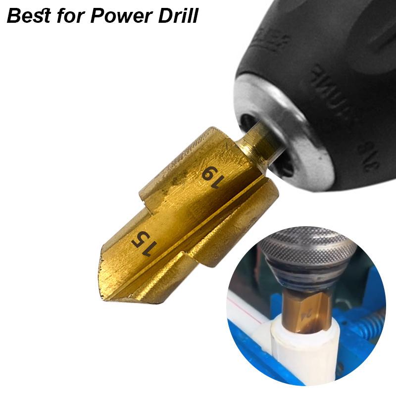 PPR Lifti Drill Bit Step Socket For Water PVC Pipe Expander Connector Repair Plumb Fit Reamer Ream Hole Elbow Tee Plumber Tool