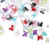 50pcs/bag Mixcolour  Butterfly Shape Glass Bead Seed Beads Loose Beads Bracelet For DIY Jewelry Making Finding Accessories