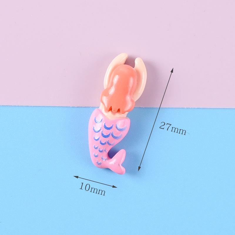 6pcs Resin Cartoon Swimming Figurine Refrigerator Accessories Home Decor