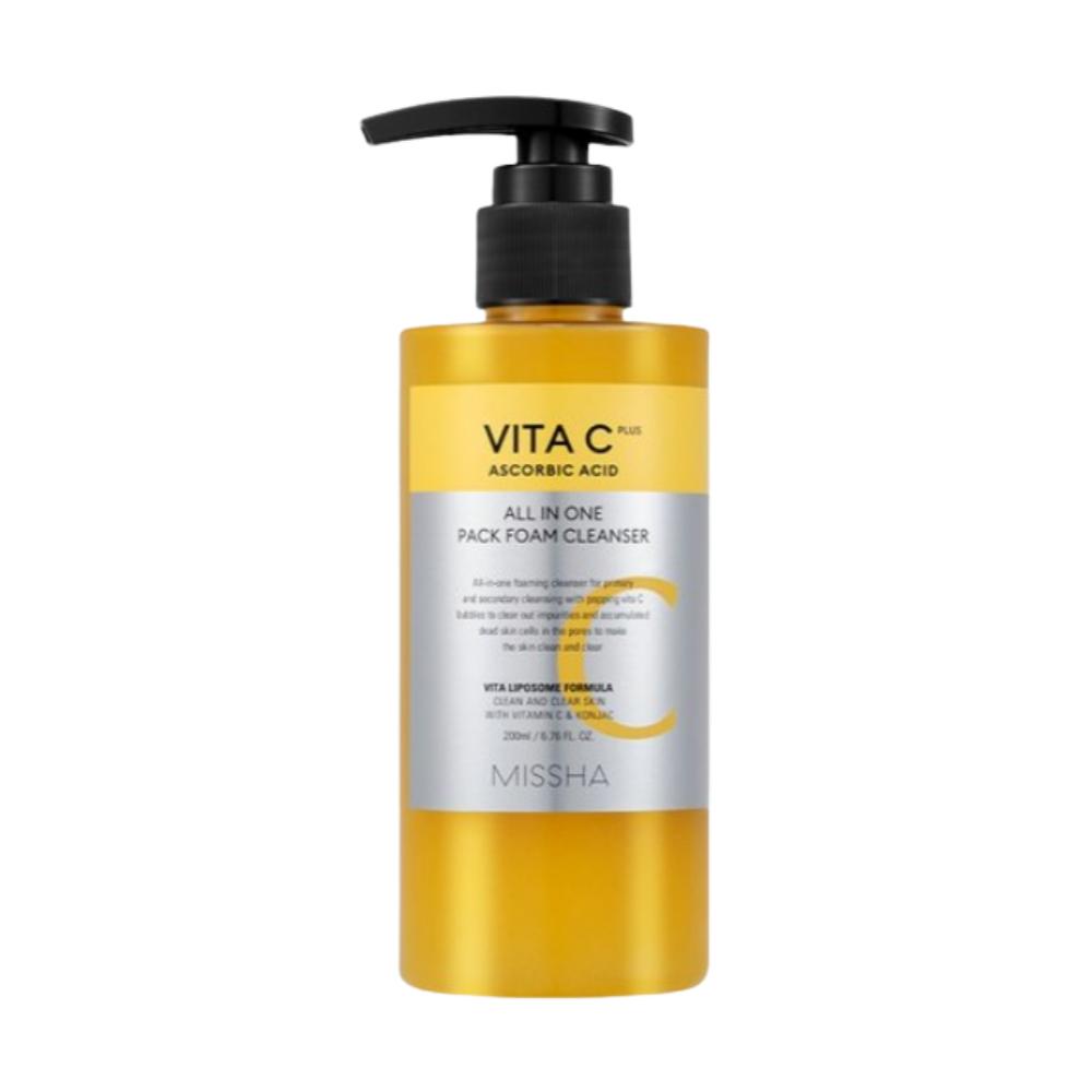 Missha Vita C Plus All In One Pack Foam Cleanser 200ml