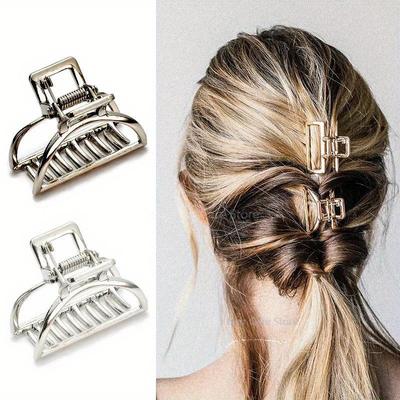 Explosive Hair Accessories Grab Clip Simple Alloy Small Grab Clip Bath Clip Claw Clips Hair Clips