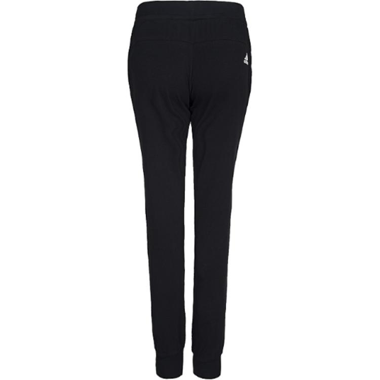 Adidas Logo Cuffed Fashion Casual Knitted Sports Pants Women Pants Black BK5469