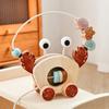 Baby Toy Wooden Cartoon Crab Rattle Hand-pushed Wooden Cars Children's Toy  Finger Fine Motion Car Educational Toy for Children