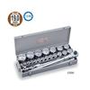 TONE 230M Socket Wrench Set, 19.0mm (3/4") Drive, Silver, Includes 26 Pieces