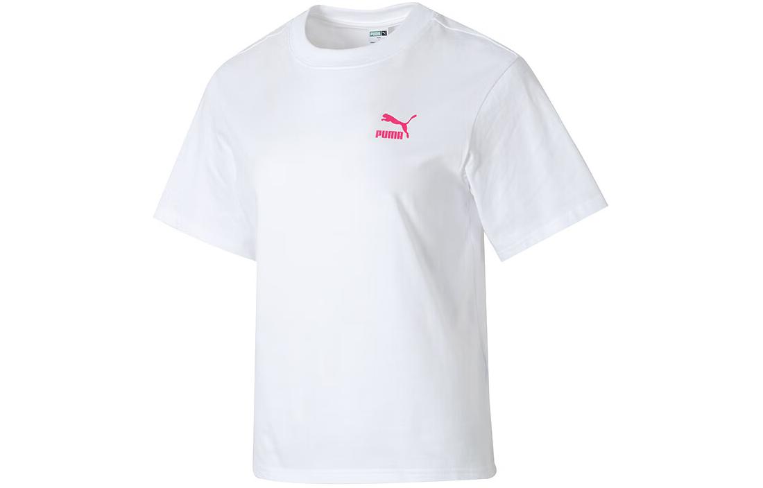 PUMA Drop Shoulder Sleeve T Shirt Women s White 682345-02 S