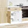 VidaXL Kitchen Cabinet Kalmar Sonoma Oak Engineered Wood, Base Cabinet for Sink, Base Kitchen Cabinet with Drawer, 853490