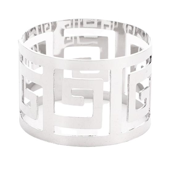 Geometry Anti-slip Serviette Rings Durable Eco-friendly Napkin Holders