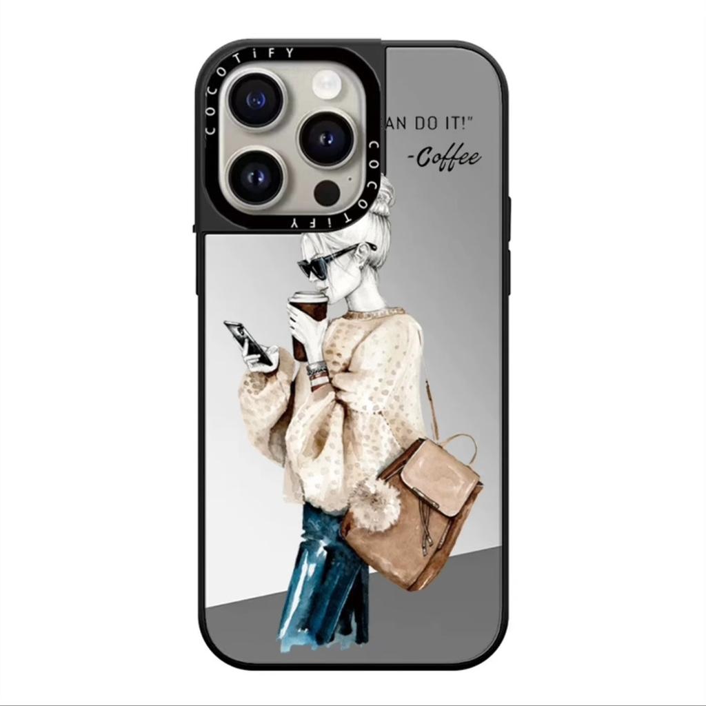 Female Boss for IPhone16/15ProMax New Mobile Phone Case for Apple 14Pro Mirror 13 Trendy Brands