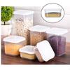 Box with Lids Transparent Square Vacuum Lid Jars Sealable Container