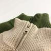 Autumn Stand Collar Kids Clothes Jacket Sweaters Classic Striped Boys Sweater Half Zipper Girls Knit Pullover Tops