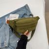 Canvas Mobile Phone Fanny Pack, Men'S And Women'S Breast Bag, Simple Student Small Backpack, Women'S Casual And Light Sports Messenger Bag, Men'S
