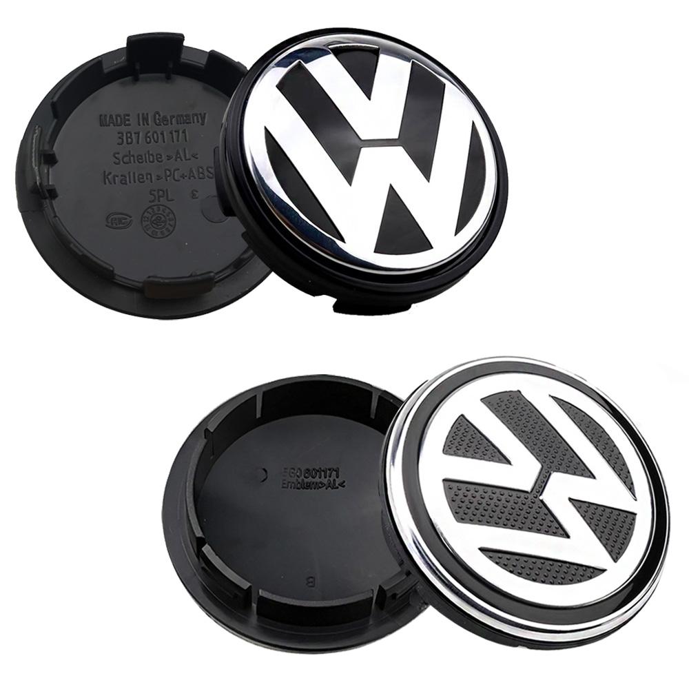 VW For Touran Passat B5 B6 B7 accessories 4PCS 55mm 56mm 65mm 70mm 76mm Car Wheel Center Caps Hubcap Cover VW Polo Golf 4 5 6 7 8