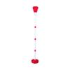 Bubble Machine 3 Gears Height Adjustable Detachable Rechargeable Sound and Light Outdoor Bubbles Blower Machine for Camping Red