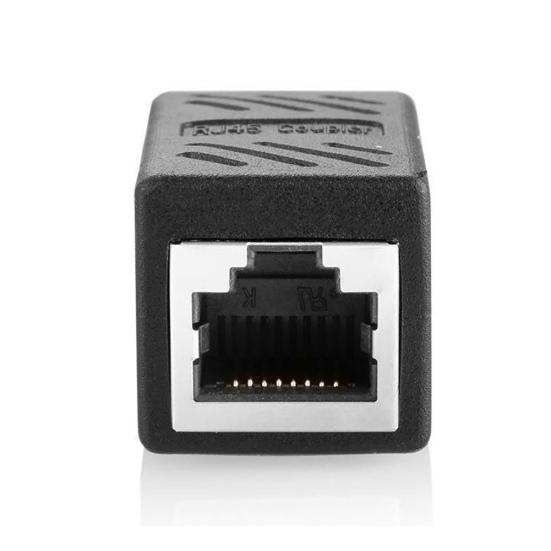 2Pcs RJ45 Female LAN Ethernet Cable Coupler Cat5/Cat6 Extender Adapter Connector