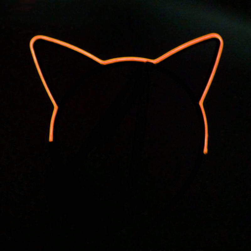 Illuminated Cat Ear Headband for Parties and Events