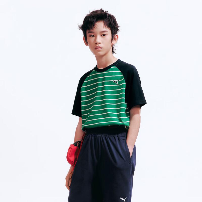 PUMA Kids' 2026 Summer Short-Sleeve Spliced T-Shirt